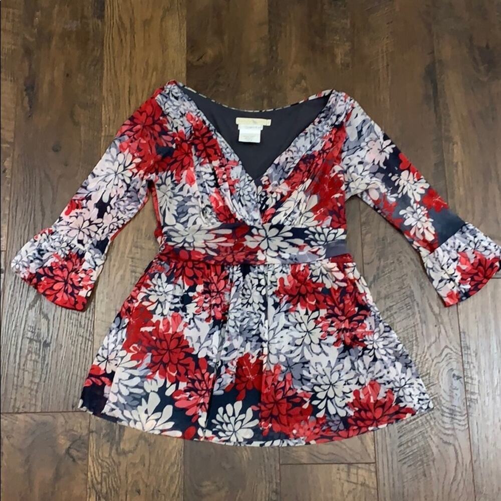 Weston Wear by Pea on the Pod mesh bell sleeve top